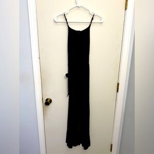 Lelis collections, romper with belt to tie bow in the back, adjustable straps.